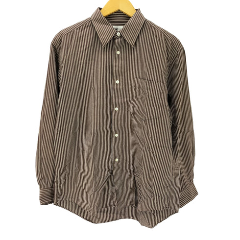イッセイミヤケデザインスタジオ im ISSEY MIYAKE DESIGN STUDIO 80-90S 襟芯 コットン ストライプ レギュラー カラー シャツ メンズ JPN:M